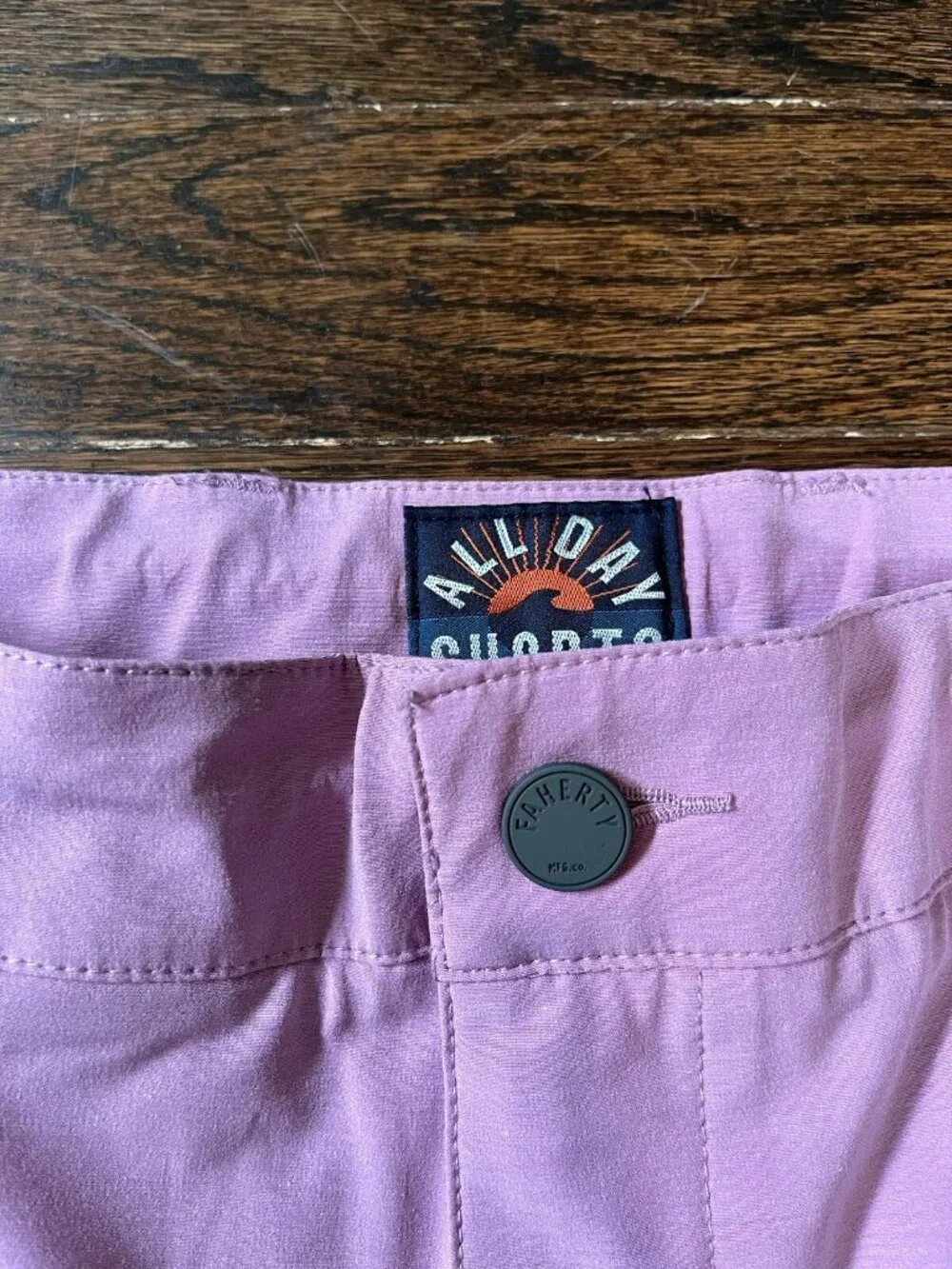 NWT FAHERTY $98 Men's All Day Shorts in Light Orchid Size 40 5